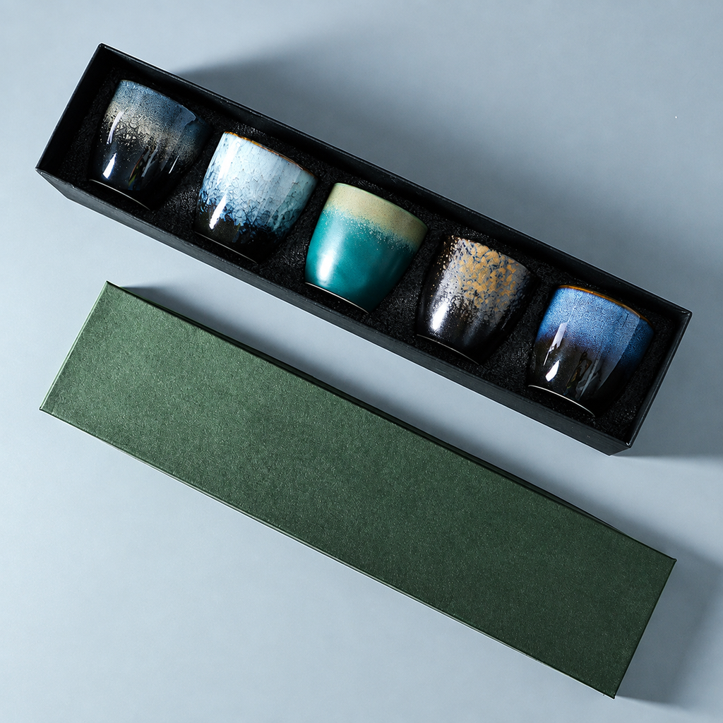 Set 5 tazas de cerámica